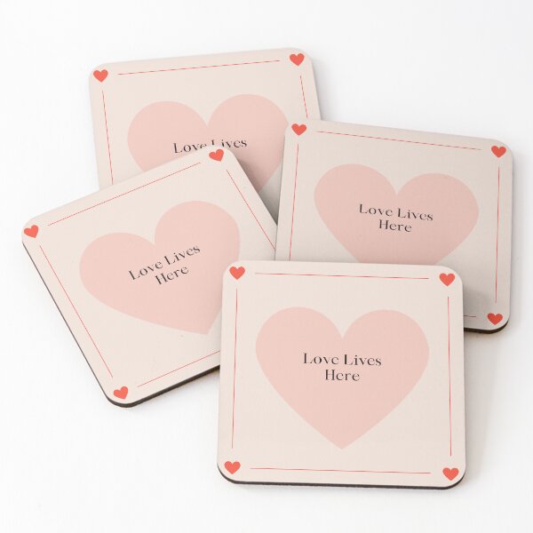 Item preview, Love Lives Here – Minimal Abstract Love Design designed and sold by EverYouStudio.