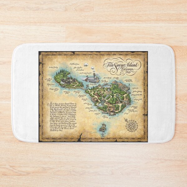 Item preview, Tom Sawyer Island Map designed and sold by Jilliansshop.