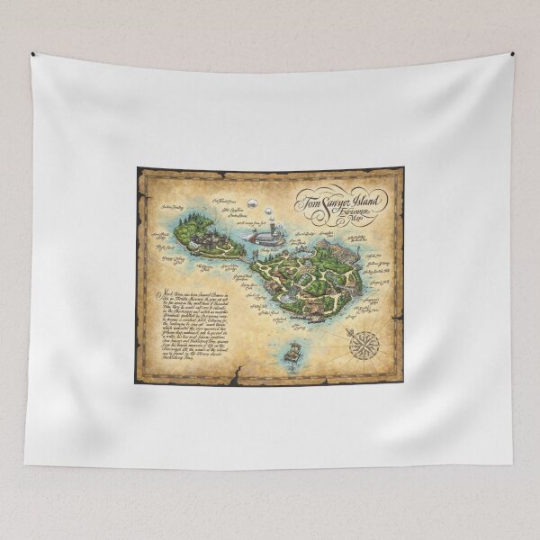 Item preview, Tom Sawyer Island Map designed and sold by Jilliansshop.