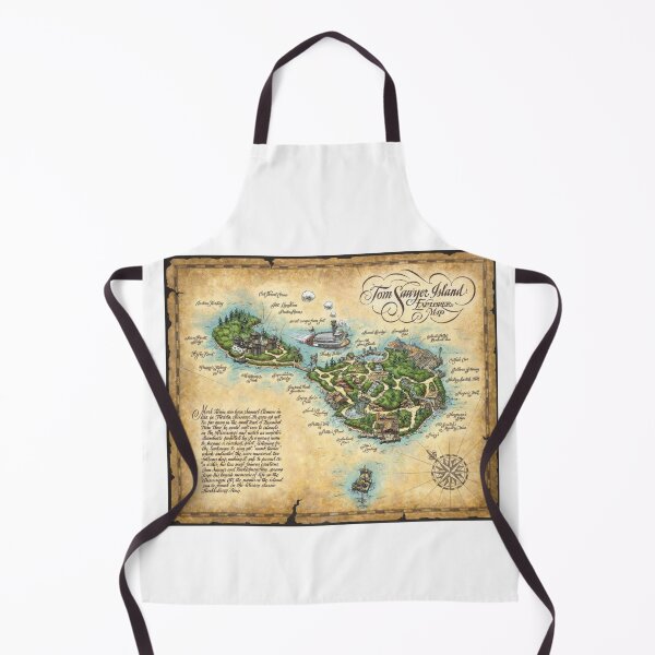 Item preview, Tom Sawyer Island Map designed and sold by Jilliansshop.