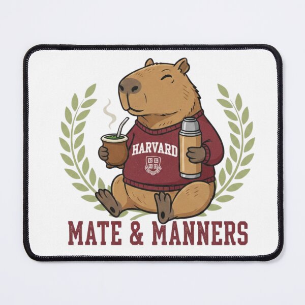 Artikelvorschau, Capybara-Student mit Partnerin | Lustige akademische Parodie-Illustration | Entspannte Uni-Atmosphäre entworfen und verkauft von Sabia Creative Lab.
