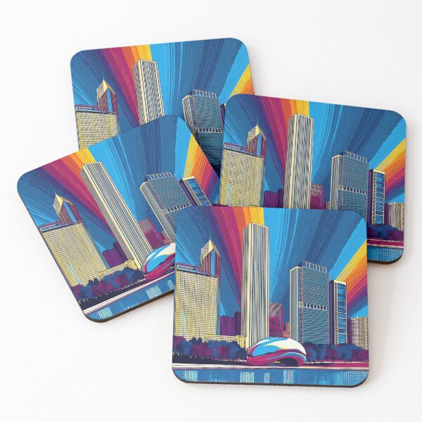 Item preview, Chicago Pop Art – Bean Reflections designed and sold by SkylineVistas Designs.
