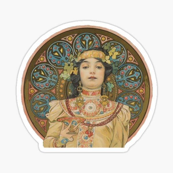 Mucha's "Chandon Cremant Imperial" Sticker