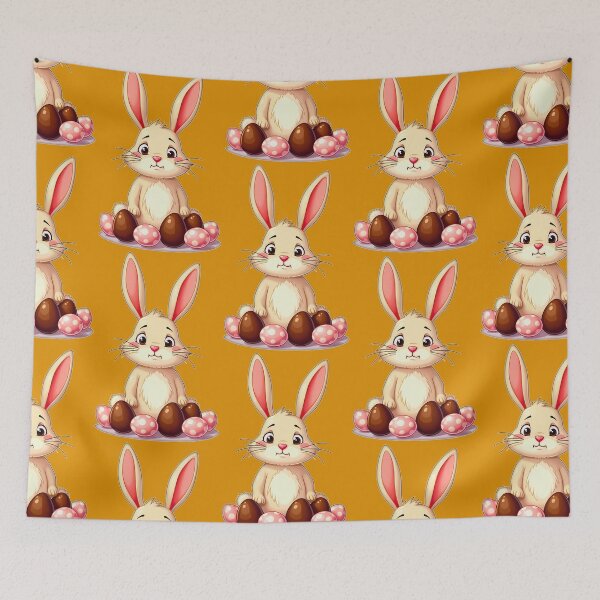 Artikelvorschau, Cute Easter Bunny with Chocolate Eggs entworfen und verkauft von Topoartispp.