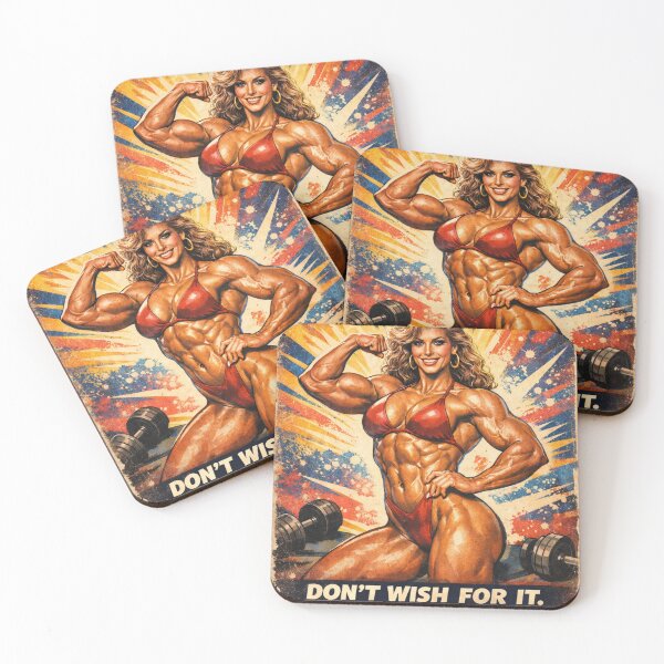 Item preview, Legendary Gains Vintage Female Bodybuilder designed and sold by JonelleTshirts.