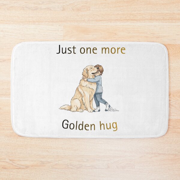 Item preview, Just One More Golden Hug – Cute Golden Retriever Dog Lover Illustration designed and sold by HubCreates.