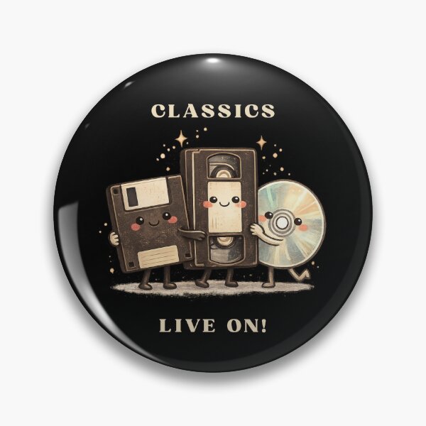 Item preview, Classics Live On Cute Retro Tech Friends designed and sold by DigitalMomy.