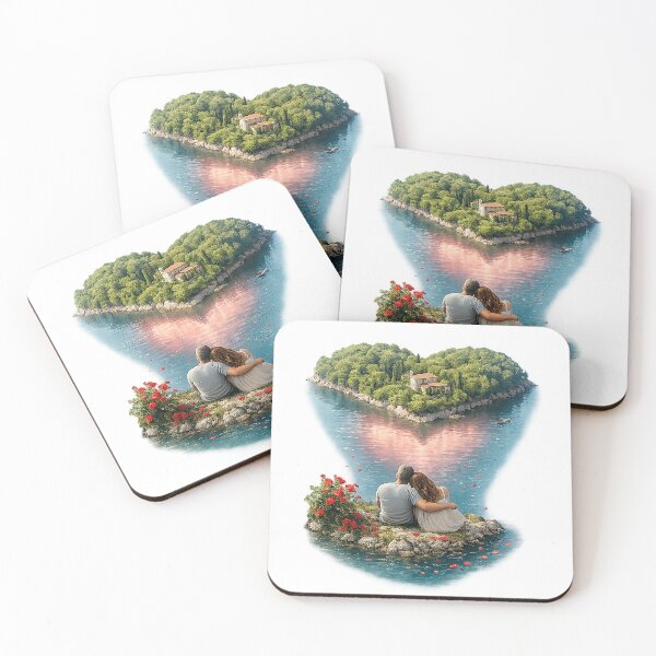 Item preview, The Island of Love – Romantic Heart Island for Couples designed and sold by LOSCOLIS.