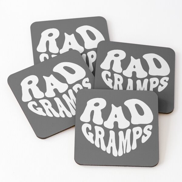 Item preview, Rad Gramps White Heart Retro Typography designed and sold by WAMTEES.