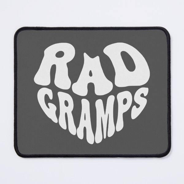 Item preview, Rad Gramps White Heart Retro Typography designed and sold by WAMTEES.