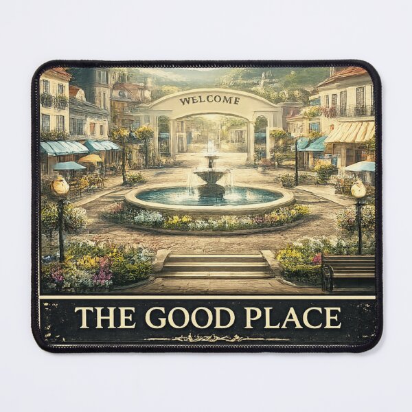 Item preview, The Good Place Stamp Sticker designed and sold by ouatisworld.