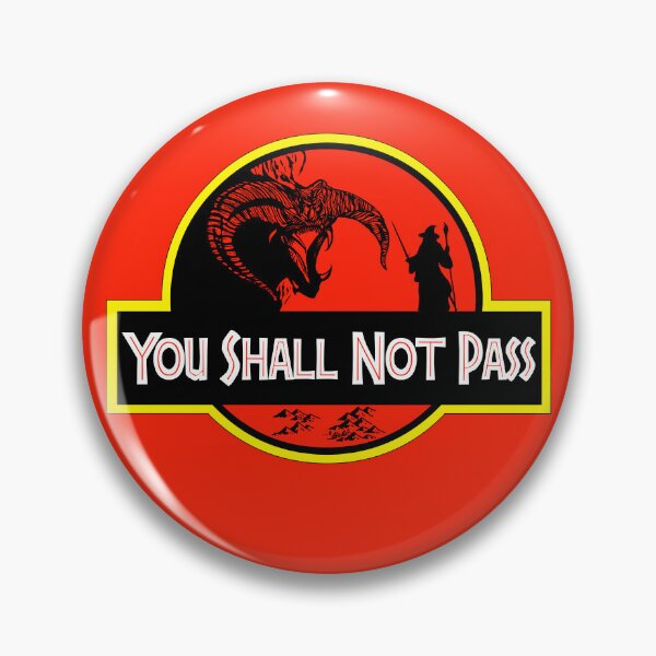 Item preview, You Shall Not Pass Balrog Gandalf designed and sold by Power Up Prints.
