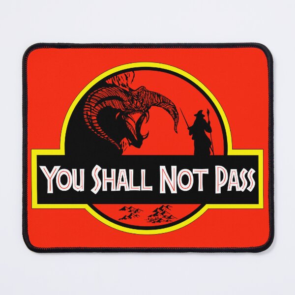 Item preview, You Shall Not Pass Balrog Gandalf designed and sold by Power Up Prints.