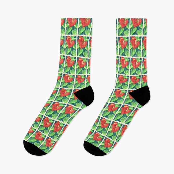 Item preview, Anthurium Andraeanum (aka Painter's Palette - Watercolor and colored pencil on paper designed and sold by Jamie  Taylor.
