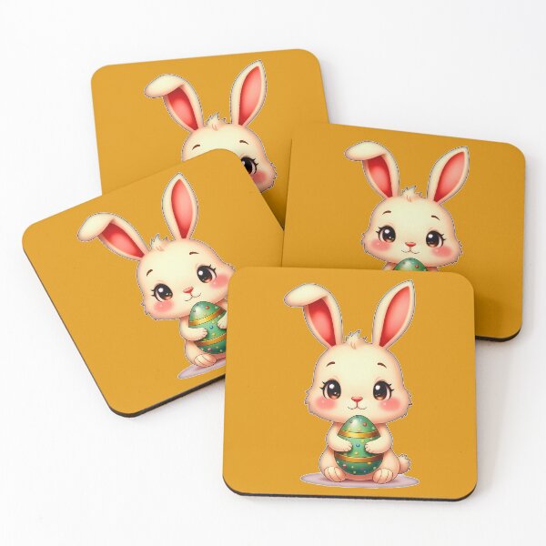 Item preview, Cute Easter Bunny with Chocolate Egg designed and sold by Topoartispp.