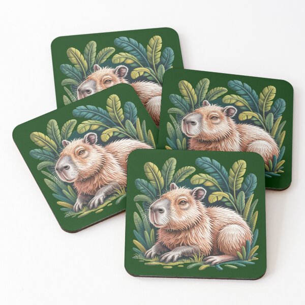 Item preview, Capybara in Lush Foliage designed and sold by jkrphoto.