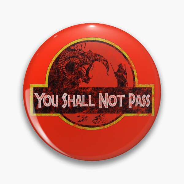 Item preview, You Shall Not Pass Balrog Gandalf Distressed designed and sold by Power Up Prints.