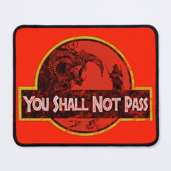 Item preview, You Shall Not Pass Balrog Gandalf Distressed designed and sold by Power Up Prints.