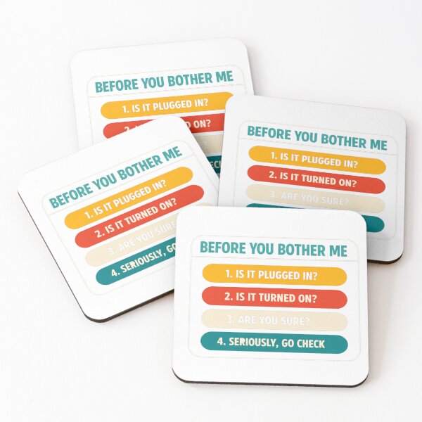 Item preview, Before You Bother Me Sign - IT Office Humor, Funny SysAdmin Shirt,Tech Support Gift designed and sold by Trendymindvibes.