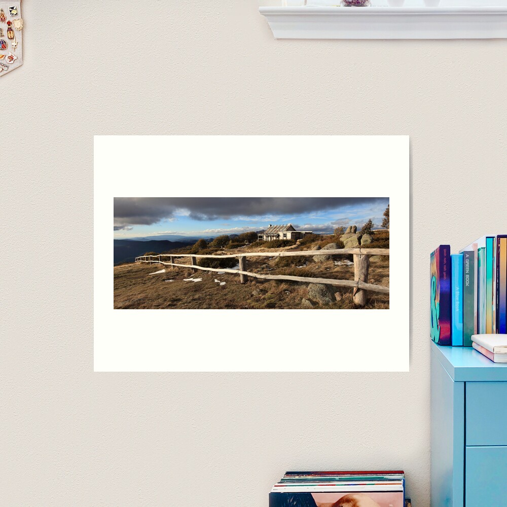 Craig's Hut, Winter Afternoon, Mt Stirling, Australia Art Print