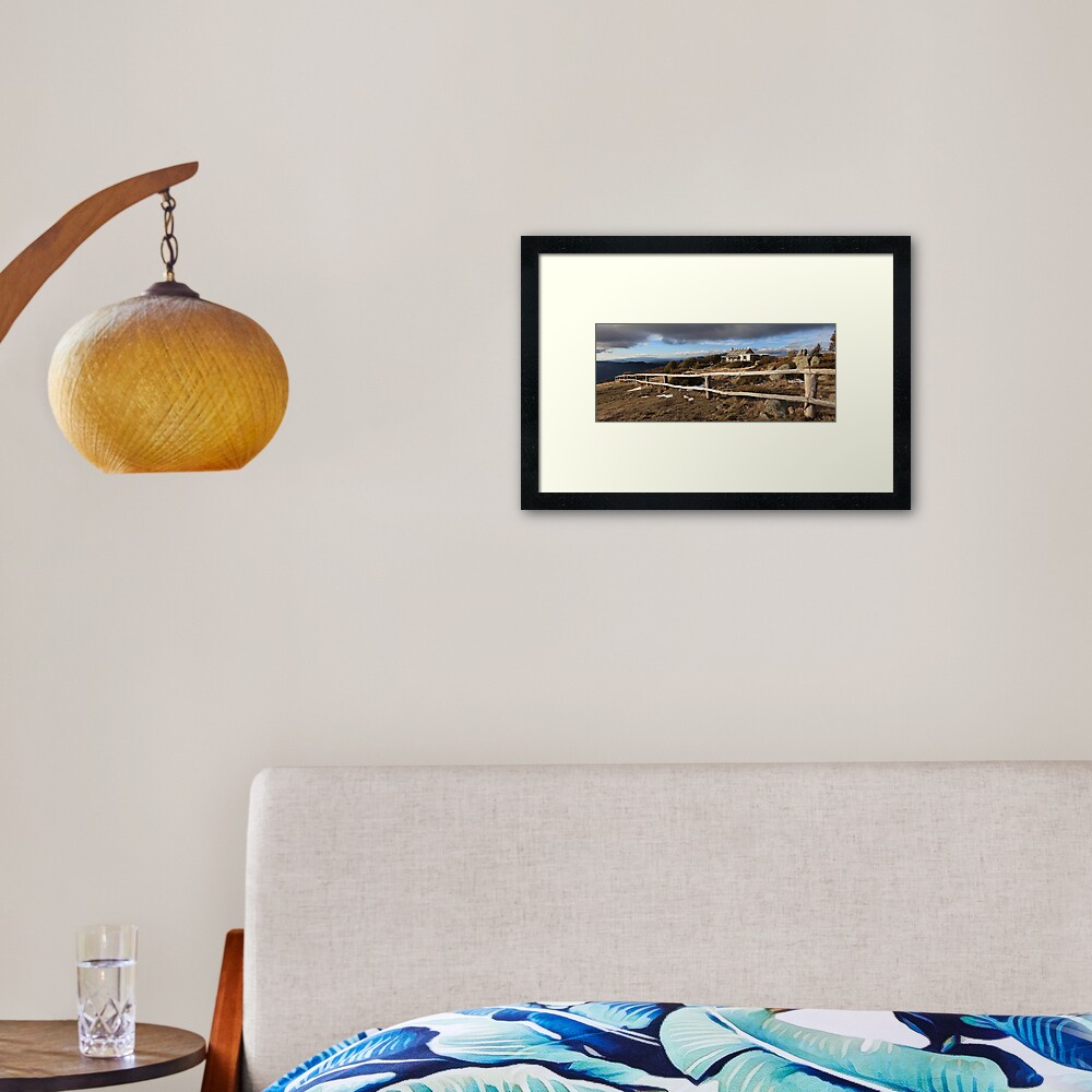 Craig's Hut, Winter Afternoon, Mt Stirling, Australia Framed Art Print