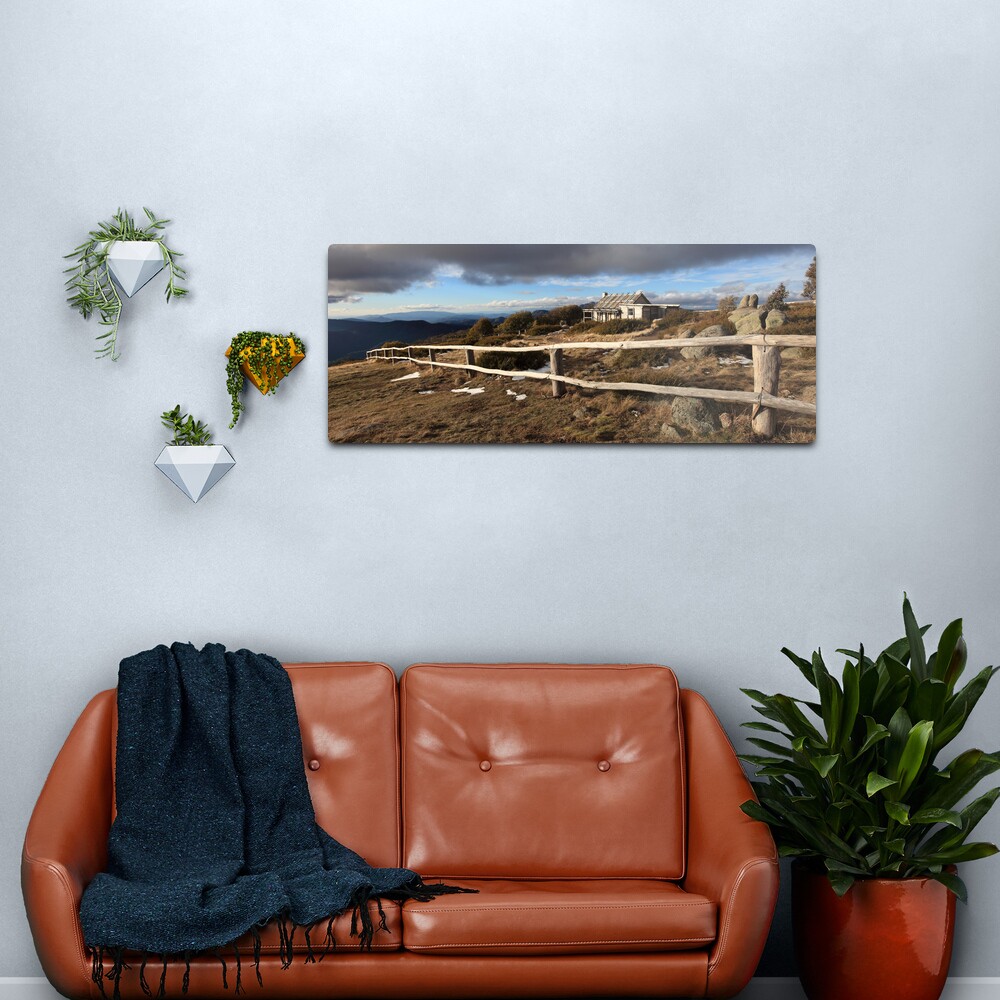 Craig's Hut, Winter Afternoon, Mt Stirling, Australia Metal Print