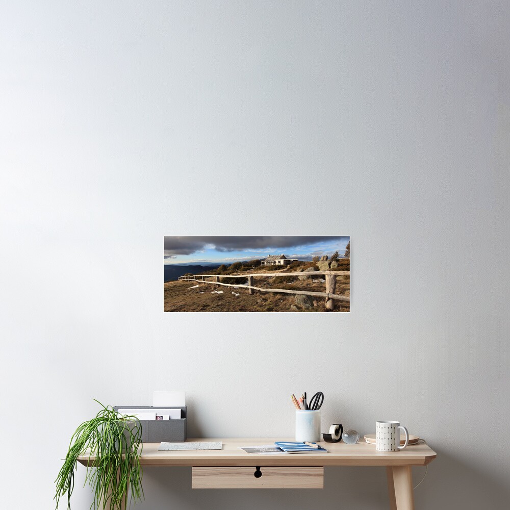 Craig's Hut, Winter Afternoon, Mt Stirling, Australia Poster