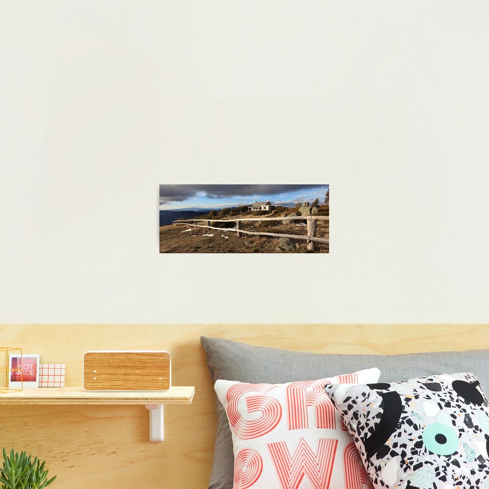 Craig's Hut, Winter Afternoon, Mt Stirling, Australia Photographic Print