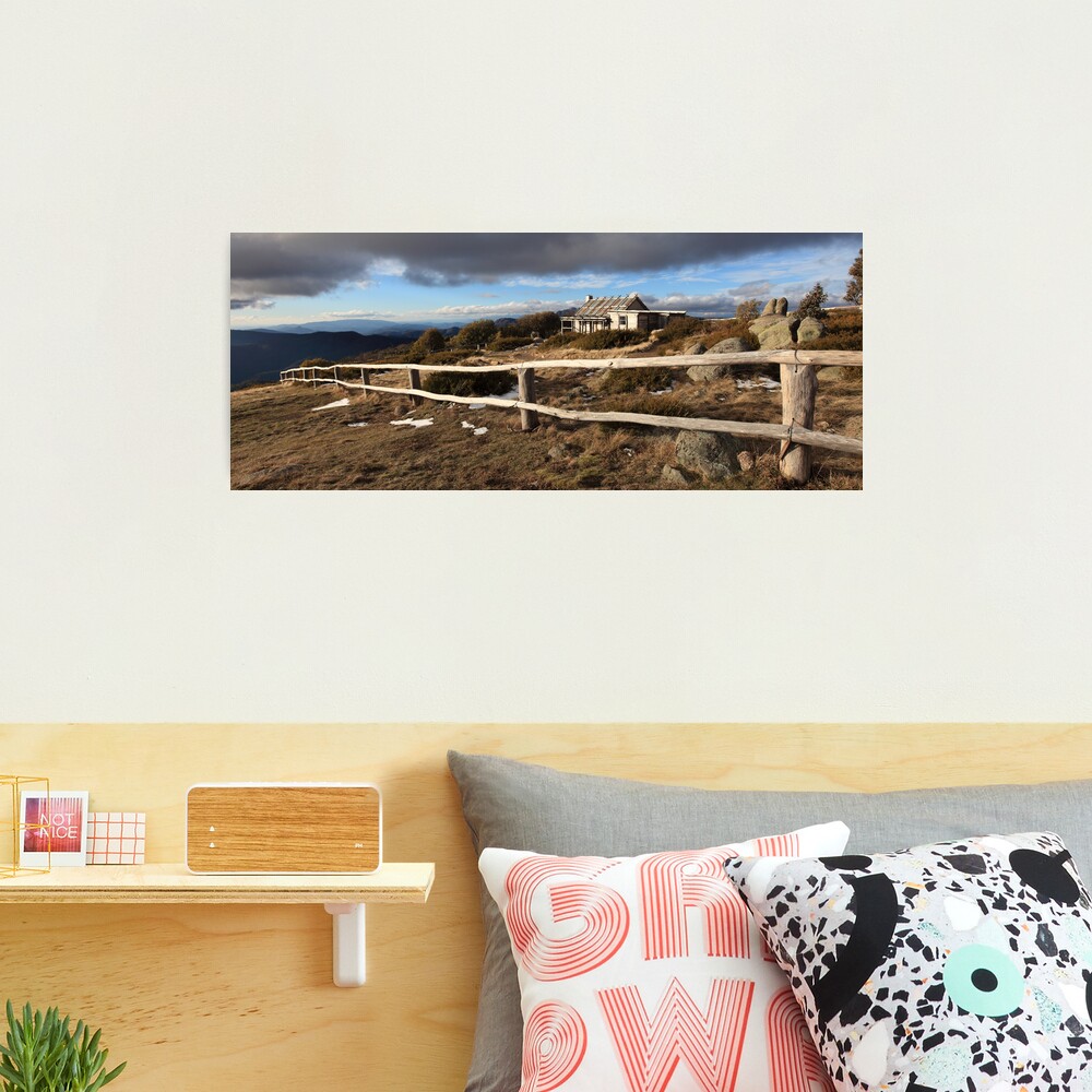 Craig's Hut, Winter Afternoon, Mt Stirling, Australia Photographic Print