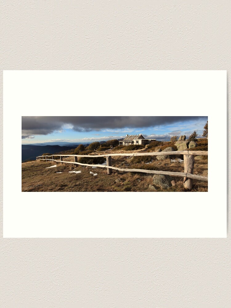 Alternate view of Craig's Hut, Winter Afternoon, Mt Stirling, Australia Art Print