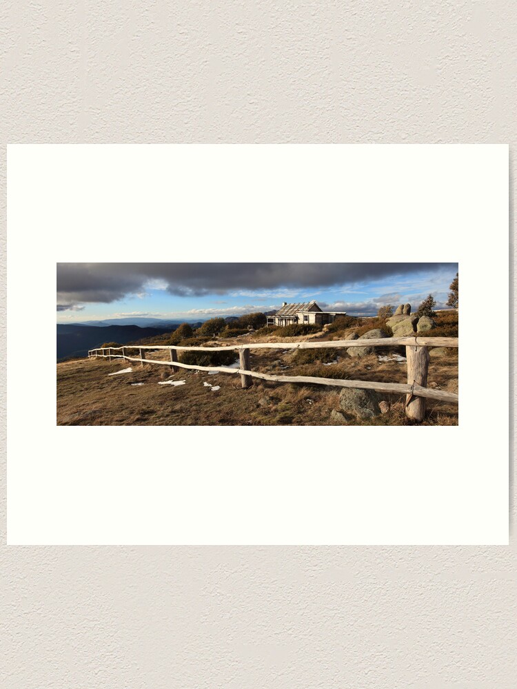 Alternate view of Craig's Hut, Winter Afternoon, Mt Stirling, Australia Art Print