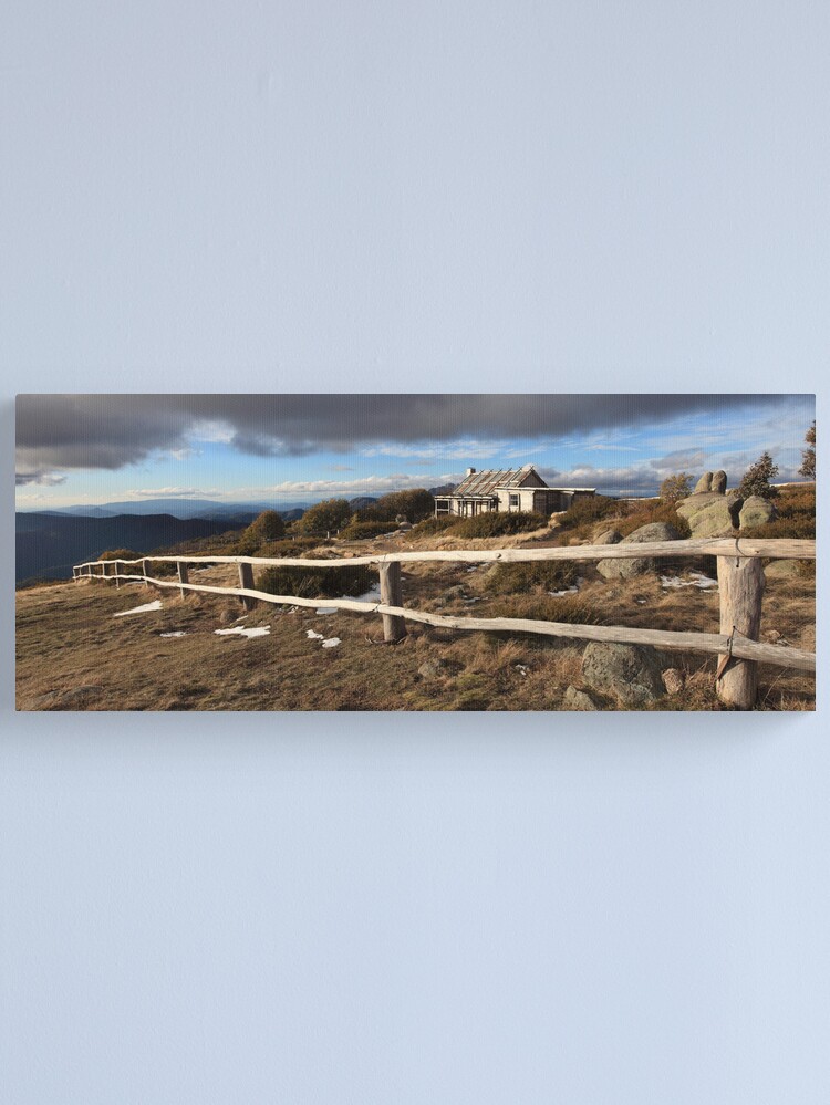 Alternate view of Craig's Hut, Winter Afternoon, Mt Stirling, Australia Canvas Print