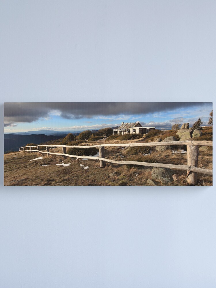 Alternate view of Craig's Hut, Winter Afternoon, Mt Stirling, Australia Canvas Print