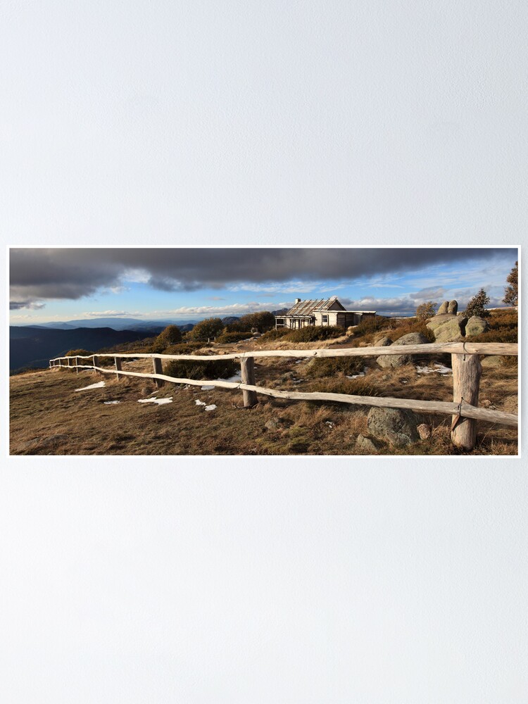 Alternate view of Craig's Hut, Winter Afternoon, Mt Stirling, Australia Poster