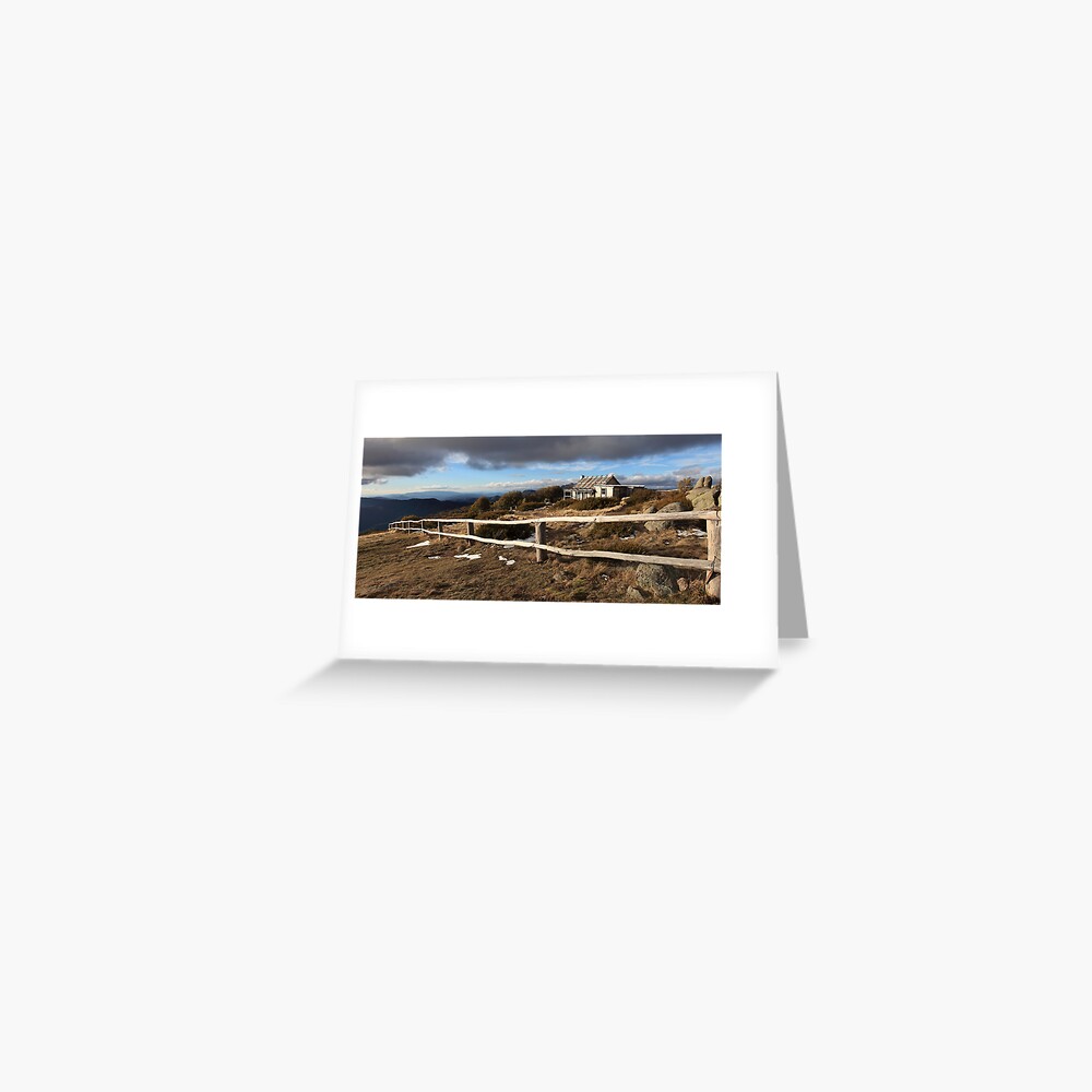 Craig's Hut, Winter Afternoon, Mt Stirling, Australia Greeting Card