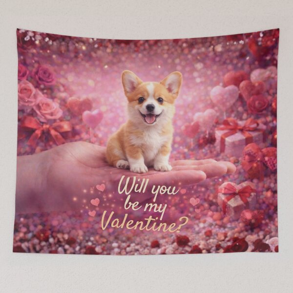 Item preview, Will You Be My Valentine Puppy designed and sold by GivingJoy.