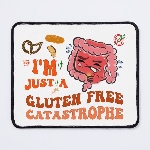 Item preview, I’m Just a Gluten Free Catastrophe – Funny Gluten Free Gut Cartoon designed and sold by ForcePrint.