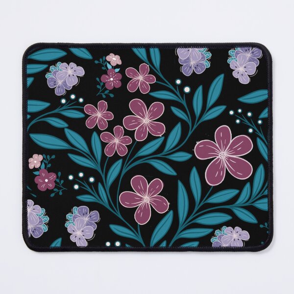 Item preview, Teal and purple florals around us! designed and sold by SheilaMcDowell Design.