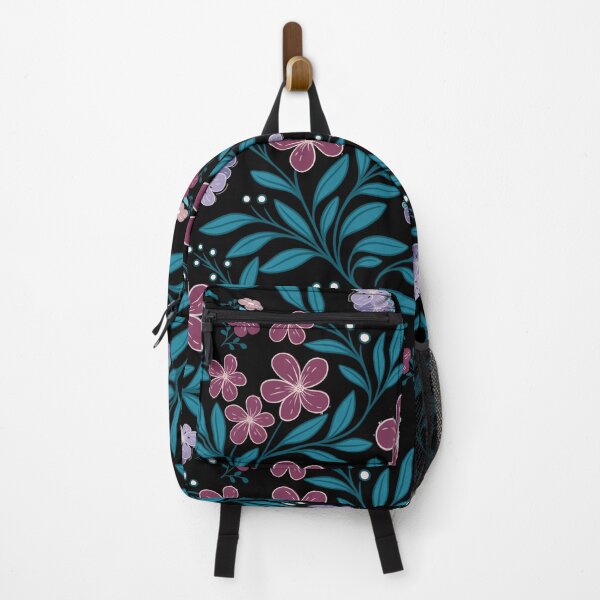 Item preview, Teal and purple florals around us! designed and sold by Sheila McDowell Design.