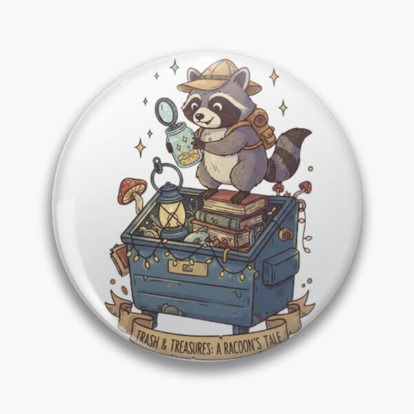 Item preview, Funny Raccoon Adventure designed and sold by SkyLark Studio.