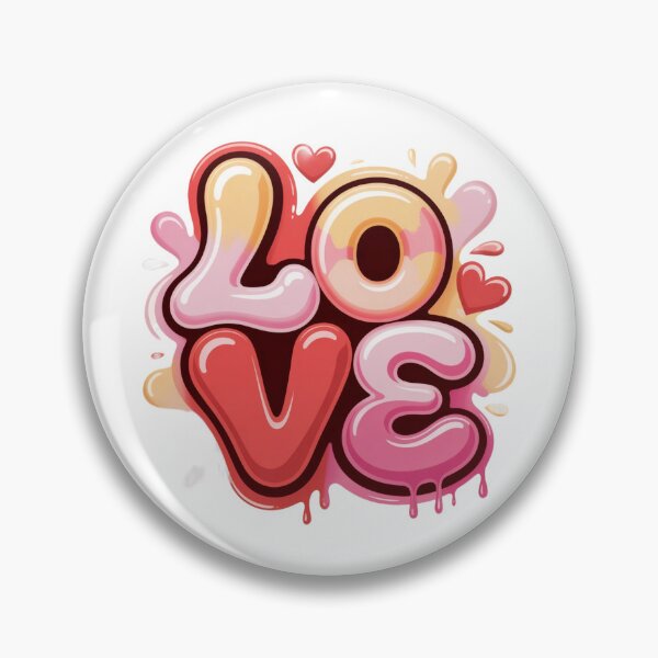 Item preview, LOVE Dripping Bubble Letter T-Shirt | Bold Romantic Valentine’s Typography Gift designed and sold by GemBob Creations.