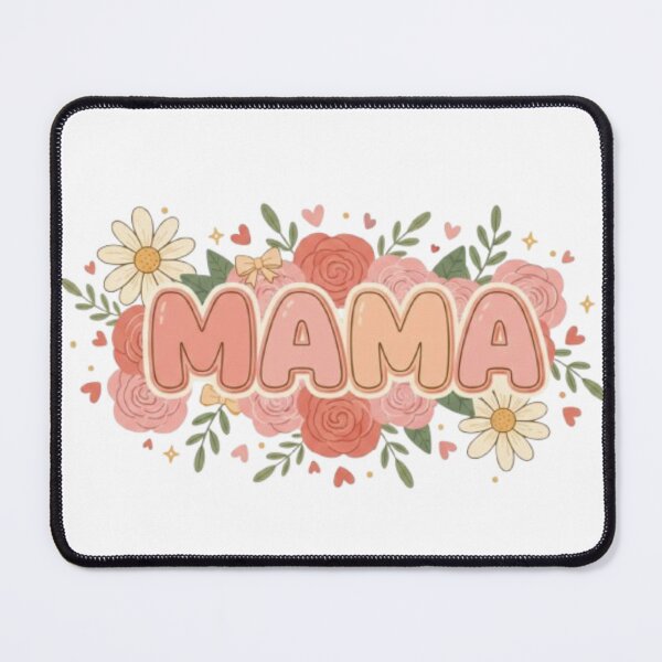 Item preview, Mama Floral Mother’s Day Design, Cute Mama T-shirt with Flowers and Hearts designed and sold by Nara8.