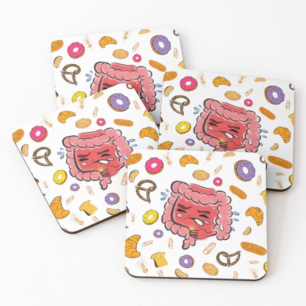 Item preview, Funny Gluten Intolerance Cartoon – Gut Health & Celiac Humor Design designed and sold by ForcePrint.