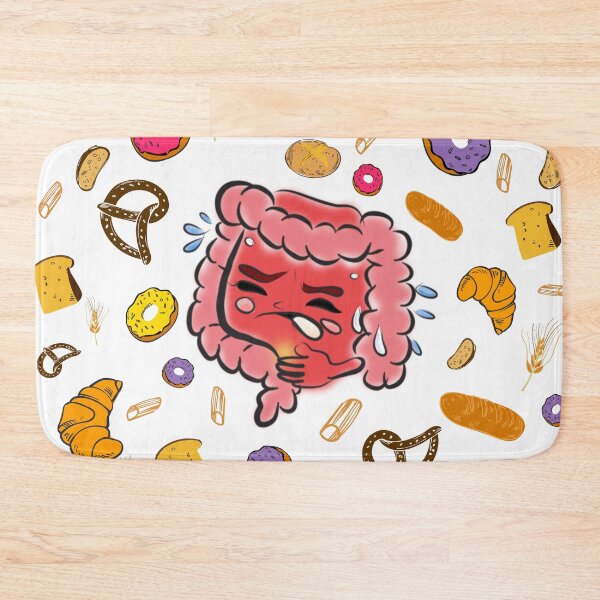 Item preview, Funny Gluten Intolerance Cartoon – Gut Health & Celiac Humor Design designed and sold by ForcePrint.