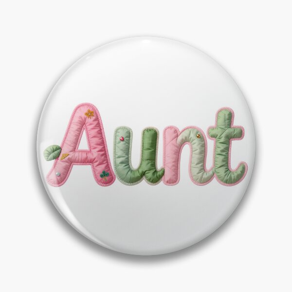 Item preview, AUNT - IN PASTEL FAUX LETTERING designed and sold by AlexOBrienArt.
