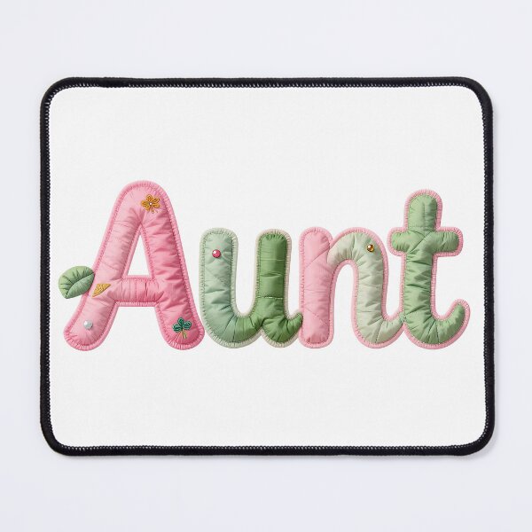 Item preview, AUNT - IN PASTEL FAUX LETTERING designed and sold by AlexOBrienArt.