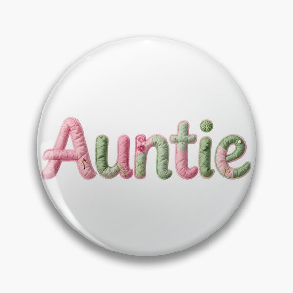 Item preview, AUNTIE - IN PASTEL FAUX LETTERING designed and sold by AlexOBrienArt.