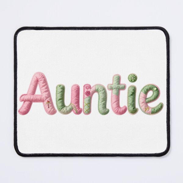 Item preview, AUNTIE - IN PASTEL FAUX LETTERING designed and sold by AlexOBrienArt.