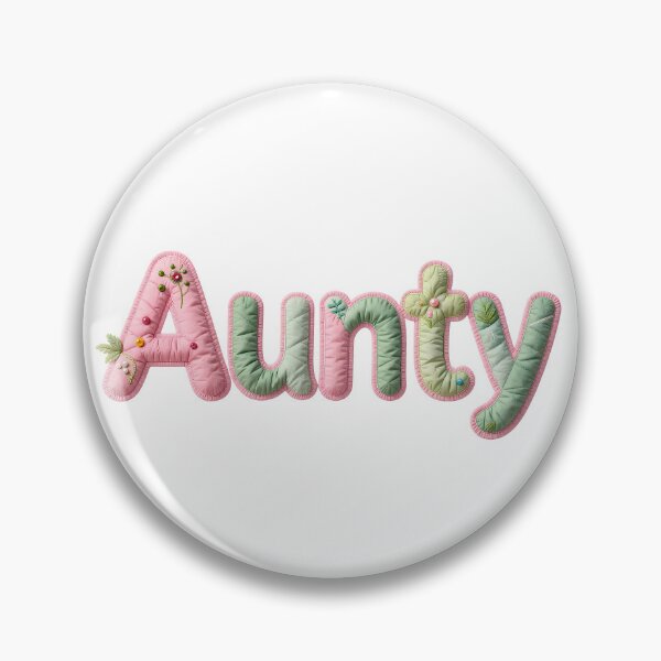 Item preview, AUNTY - IN PASTEL FAUX LETTERING designed and sold by AlexOBrienArt.