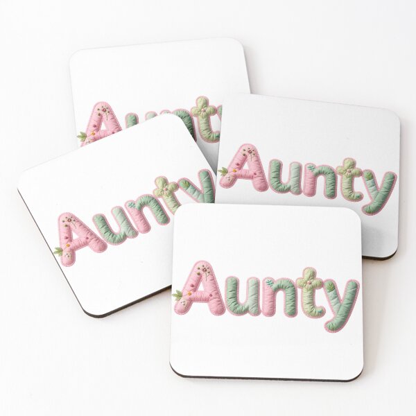 Item preview, AUNTY - IN PASTEL FAUX LETTERING designed and sold by AlexOBrienArt.